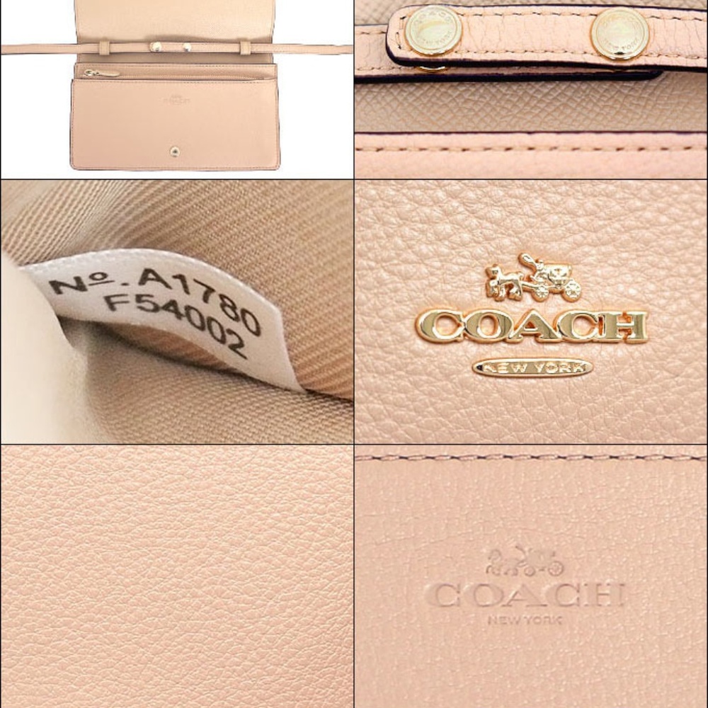 NWT Coach Fold Over Wallet Clutch Crossbody Phone - Picture 3 of 8
